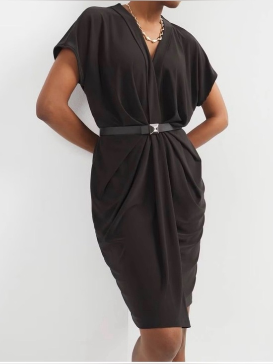 White House Black Market Dresses & Skirts - NWT White House Black Market Stretch Jersey Twist Front Midi Dress - Large -$110